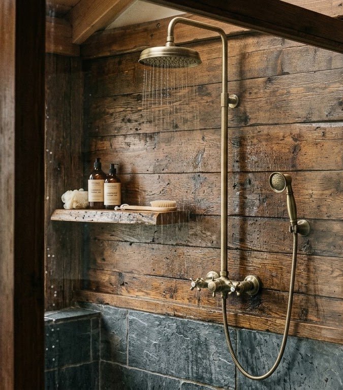 Premium wall-mounted rain shower installation